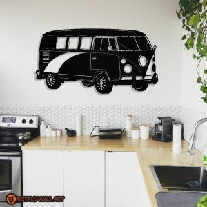 Volkswagen T1 Metal Car Wall Art | Home, Garage and Office Decoration Gift