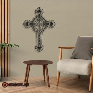 Metal Cross Wall Art | Decoration Gift for Christian, Church, Catholic, Orthodox, Protestant