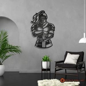 Christian Warrior Metal Wall Art | Decoration Gift for Christian, Church, Catholic, Orthodox, Protestant