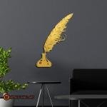 Metal Quill Pen and Ink Pottery Wall Art