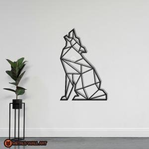 Geometric Wolf Metal Wall Art | Home and office Decoration Gift