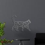Geometric Cat Metal Wall Art | Home and office Decoration Gift