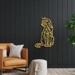 Geometric Cat Metal Wall Art | Home and office Decoration Gift