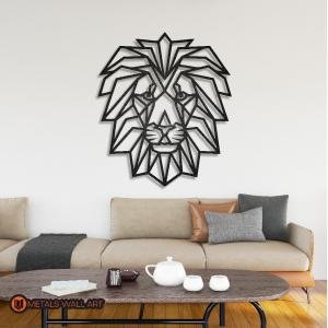 Geometric Lion Metal Wall Art | Home and office Decoration Gift