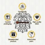 Geometric Lion Metal Wall Art | Home and office Decoration Gift
