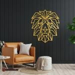 Geometric Lion Metal Wall Art | Home and office Decoration Gift