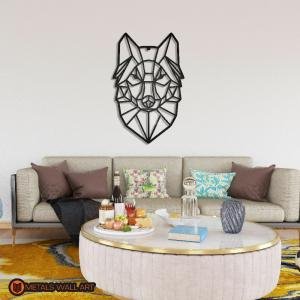 Geometric Wolf Metal Wall Art | Home and office Decoration Gift