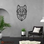 Geometric Wolf Metal Wall Art | Home and office Decoration Gift