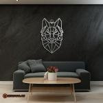 Geometric Wolf Metal Wall Art | Home and office Decoration Gift