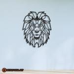 Geometric Lion Metal Wall Art | Home and office Decoration Gift