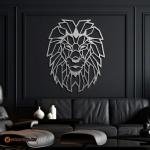 Geometric Lion Metal Wall Art | Home and office Decoration Gift