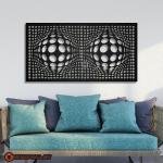 Rectangle Infinity Shape Metal Wall Art | Home and office Decoration Gift