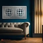 Rectangle Infinity Shape Metal Wall Art | Home and office Decoration Gift