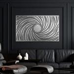 Horizontal Rectangle Infinity Metal Wall Art | Home and office Decoration Gift